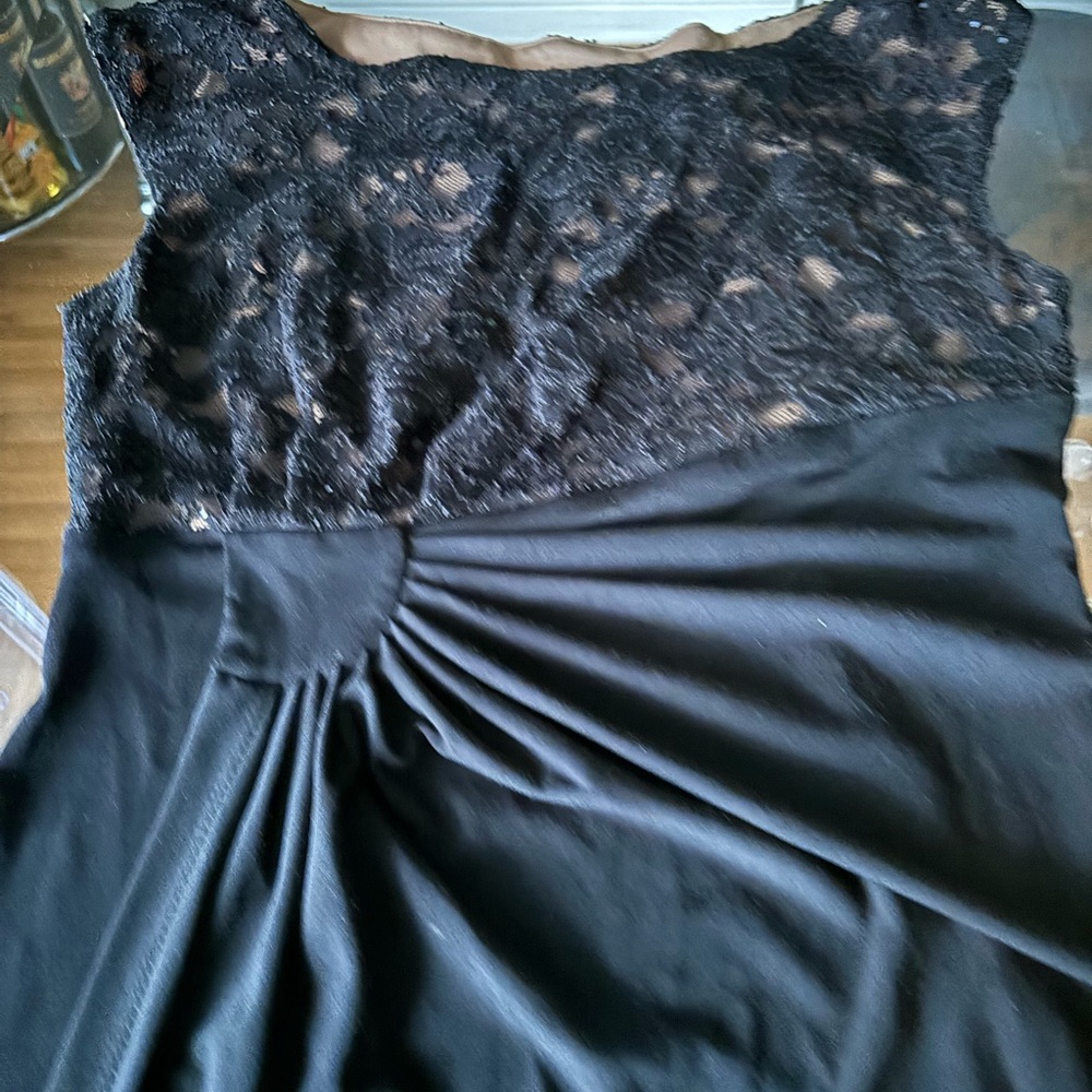 Beautiful cocktail dress sleeveless with black beads elegant - Picture 2 of 4